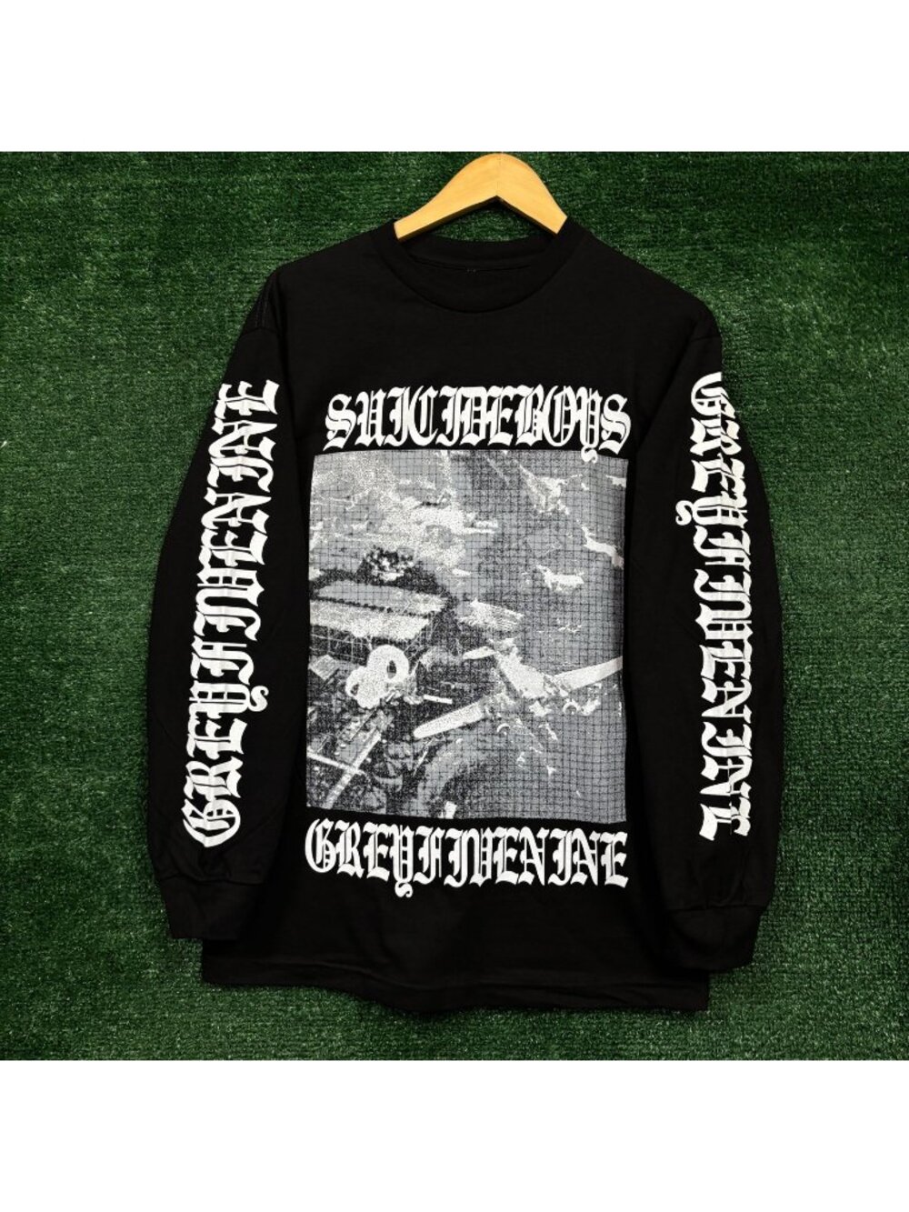 G59 Records x The Suicideboys Grey Five Nine Poster Hip-Hop LS Shirt Medium